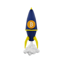 پیش‌نمایش فایل bitcoin-rocket-5013940 از پک سکه رمزارز بیت‌کوین