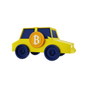پیش‌نمایش فایل bitcoin-with-car-5013945 از پک سکه رمزارز بیت‌کوین