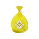 پیش‌نمایش فایل binance-coin-bag-5052292 از پک سکه ارز دیجیتال بایننس