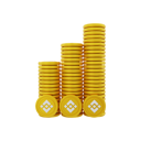 پیش‌نمایش فایل binance-coin-stack-5052268 از پک سکه ارز دیجیتال بایننس