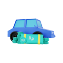 پیش‌نمایش فایل car-with-rupiah-money-5128547 از پک امور مالی روپیه