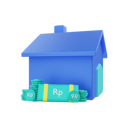 پیش‌نمایش فایل house-with-rupiah-money-5128420 از پک امور مالی روپیه