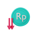 پیش‌نمایش فایل rupiah-price-down-5128414 از پک امور مالی روپیه