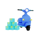 پیش‌نمایش فایل package-delivery-by-scooter-5199347 از پک تجارت الکترونیک جلد 1