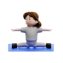 پیش‌نمایش فایل woman-workout-body-stretching-in-mattress-6586918 از پک تمرین زنان