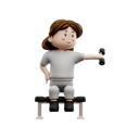 پیش‌نمایش فایل woman-workout-exercises-with-dumbbells-6587769 از پک تمرین زنان