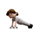 پیش‌نمایش فایل woman-workout-push-ups-6587875 از پک تمرین زنان