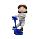 پیش‌نمایش فایل woman-workout-riding-stationary-bike-6559517 از پک تمرین زنان