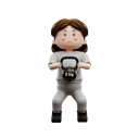 پیش‌نمایش فایل woman-workout-with-kettlebell-6586832 از پک تمرین زنان