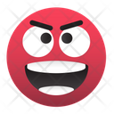 پیش‌نمایش فایل emoji-mad-red-smile-4640000 از پک رموجی نرم