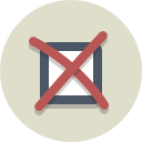 پیش‌نمایش فایل cancel-215 از پک آیکون های تخت زیبا