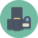 پیش‌نمایش فایل dslr-camera از پک آیکون های تخت زیبا