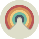 پیش‌نمایش فایل rainbow-153 از پک آیکون های تخت زیبا