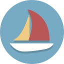 پیش‌نمایش فایل sailing-48 از پک آیکون های تخت زیبا