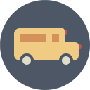 پیش‌نمایش فایل school-bus از پک آیکون های تخت زیبا