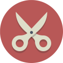 پیش‌نمایش فایل scissors-124 از پک آیکون های تخت زیبا