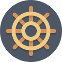 پیش‌نمایش فایل ship-wheel از پک آیکون های تخت زیبا