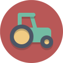 پیش‌نمایش فایل tractor-185 از پک آیکون های تخت زیبا