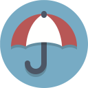 پیش‌نمایش فایل umbrella-420 از پک آیکون های تخت زیبا