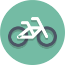 پیش‌نمایش فایل bike-136 از پک آیکون های تخت زیبا