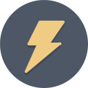 پیش‌نمایش فایل bolt-80 از پک آیکون های تخت زیبا