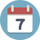 پیش‌نمایش فایل calendar-1379 از پک آیکون های تخت زیبا
