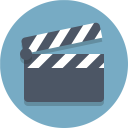 پیش‌نمایش فایل clapboard-18 از پک آیکون های تخت زیبا