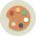 پیش‌نمایش فایل color-plate از پک آیکون های تخت زیبا