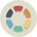پیش‌نمایش فایل color-wheel از پک آیکون های تخت زیبا