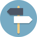 پیش‌نمایش فایل cross-roads از پک آیکون های تخت زیبا