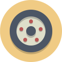 پیش‌نمایش فایل wheel-92 از پک آیکون های تخت زیبا