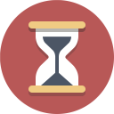 پیش‌نمایش فایل hourglass-179 از پک آیکون های تخت زیبا