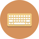 پیش‌نمایش فایل keyboard-186 از پک آیکون های تخت زیبا