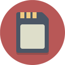 پیش‌نمایش فایل memory-card از پک آیکون های تخت زیبا