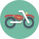 پیش‌نمایش فایل motorcycle-63 از پک آیکون های تخت زیبا