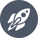پیش‌نمایش فایل rocket-573 از پک آیکون های تک رنگ زیبا
