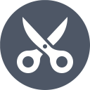 پیش‌نمایش فایل scissors-125 از پک آیکون های تک رنگ زیبا