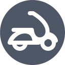 پیش‌نمایش فایل scooter-65 از پک آیکون های تک رنگ زیبا