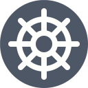 پیش‌نمایش فایل shipwheel از پک آیکون های تک رنگ زیبا