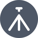 پیش‌نمایش فایل tripod-17 از پک آیکون های تک رنگ زیبا