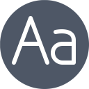 پیش‌نمایش فایل typography-6 از پک آیکون های تک رنگ زیبا