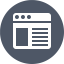 پیش‌نمایش فایل browser-724 از پک آیکون های تک رنگ زیبا
