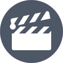 پیش‌نمایش فایل clapboard-19 از پک آیکون های تک رنگ زیبا