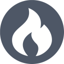 پیش‌نمایش فایل flame-43 از پک آیکون های تک رنگ زیبا
