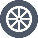 پیش‌نمایش فایل wheel-93 از پک آیکون های تک رنگ زیبا