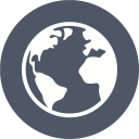 پیش‌نمایش فایل globe-435 از پک آیکون های تک رنگ زیبا