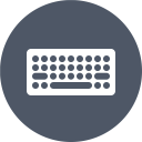 پیش‌نمایش فایل keyboard-187 از پک آیکون های تک رنگ زیبا