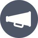 پیش‌نمایش فایل megaphone-272 از پک آیکون های تک رنگ زیبا