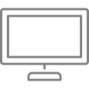 پیش‌نمایش فایل desktop-100 از پک آیکون های وب سبک خطی رایگان