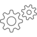 پیش‌نمایش فایل gears-179 از پک آیکون های وب سبک خطی رایگان